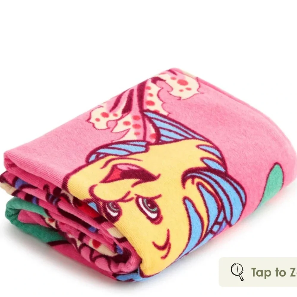 Vera Bradley Disney Ariel’s Pink lagoon beach towel NIP